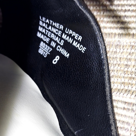 Black and White Parade Slide Kitten Heels - Picture 7 of 7